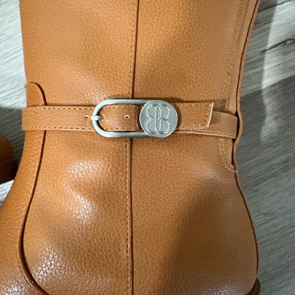 abandoning Tan Leather Knee-High Boots - Picture 2 of 8